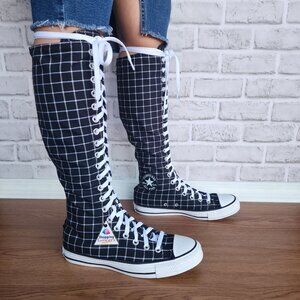 Converse Chuck Taylor All Star XXHi Plaid 8.5 Womens Boots Sneaker Black A13019C